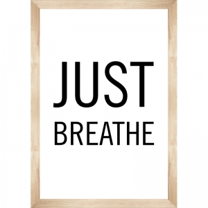 Simply Boho Just Breathe Poster 