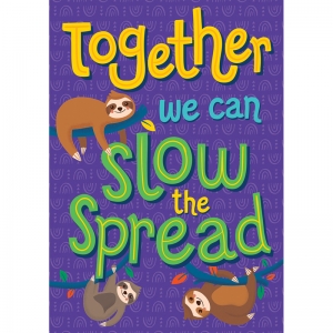 Together We Can Slow The Spread Poster One World