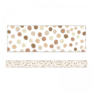 Natural Polka Dots Straight Borders Simply Stylish