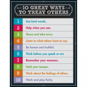 10 Great Ways To Treat Others Chartlet Gr 1-5