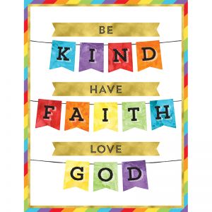 Be Kind Have Faith Love God Chart 