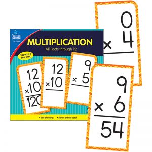 Multiplication Facts Thru 12 Flash Cards