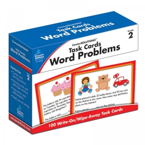 Word Problems Task Card, Grade 2, Pack of 100