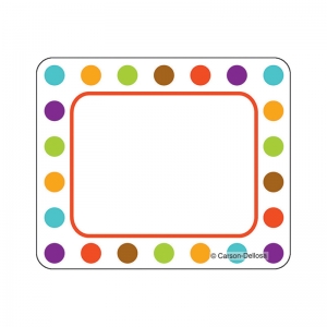 Calypso Name Tags, Bold Polka Dots