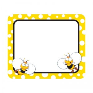 Buzzworthy Bees Name Tags, Grades Pk5