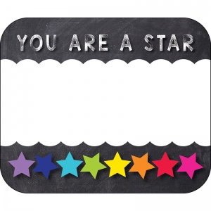 Stars You Are A Star Name Tags School Girl Style