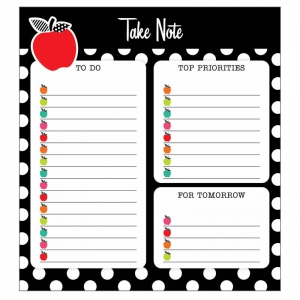 Blck Whte & Stylish Brights Notepad 