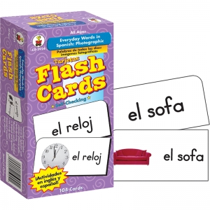 Flash Cards Everyday Words In Spanish Photographic