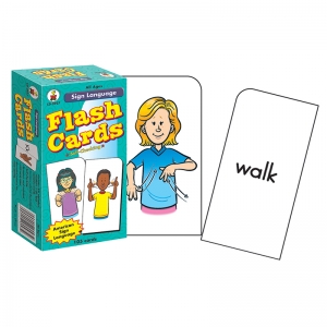 (3 Ea) Flash Cards Sign Language