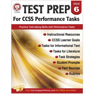 Test Prep For Ccss Performance Tasks, Grade 6