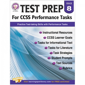 Test Prep For Ccss Performance Tasks, Grade 8