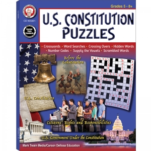 Us Constitution Puzzles Workbook Gr 5-12