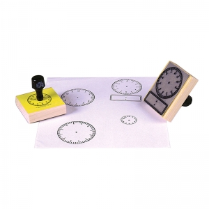 (6 Ea) Stamp Digital Clock 2.5x3.5