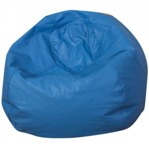 Round Bean Bag 26in Blue