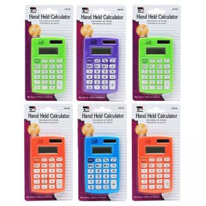 (6 EA) PRIMARY CALCULATOR 8 DIGIT DISPLAY