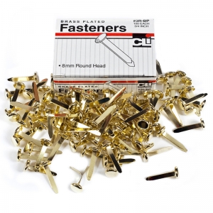 Brass Paper Fasteners 3/4 100/box   