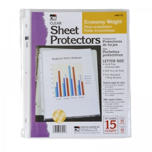 Sheet Protectors Economy 15/bg   