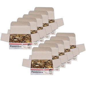 (10 BX) BRASS PAPER FASTENERS 1IN 100 PER BX