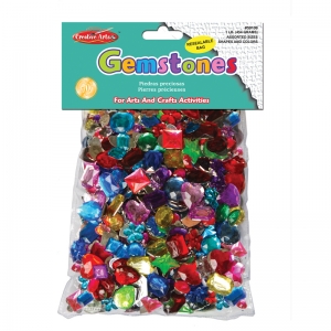 Creative Arts Gemstones Assorted Styles and Colors, 1 Pound Bag