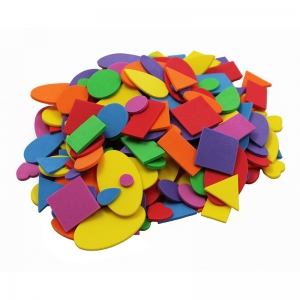 Creative Arts by Charles Leonard Foam Shapes, Assorted Colors, 720 Pieces/Bag