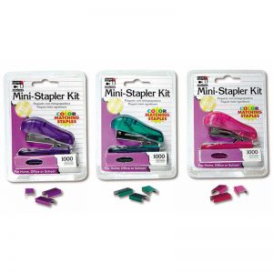 (12 Ea) Stapler Mini W/1000 Color