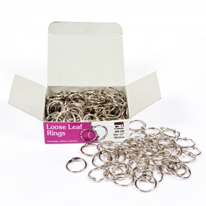 (3 BX) LOOSE LEAF RINGS 1/2IN