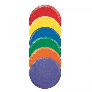 Rounded Edge 9" Foam Discs Set, 6 Colors