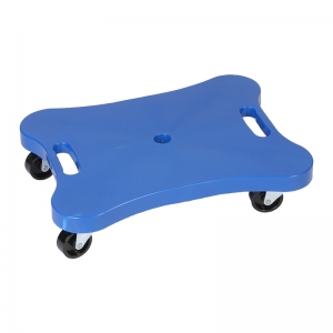 Contoured Plastic Scooter with Handles, Blue