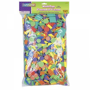 Creativity Street Wonderfoam Pound Of Foam, Pound Of Foam, Assorted Sizes, 1 Lb.