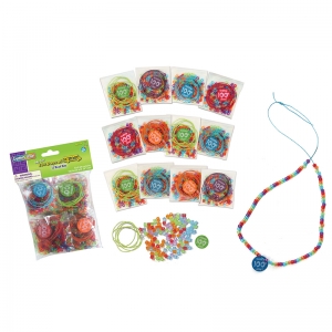 100 Days of School Bead Kits, Assorted Sizes, 12 Kits