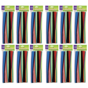 (12 PK) JUMBO STEMS 12IN ASST 100 PER PK