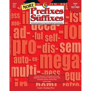 More Prefixes and Suffixes Book