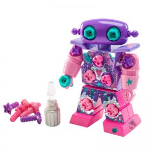 Get Your Glitter On! The Design & Drill(r) Sparklebot Is Where Construction And Creativity Meet! Build Your Robot, Screw In The Multicolored Bolts, And Customize Your Creation With Glittery Stickers. Perfect For Stem-based Play In Basic Engineering.