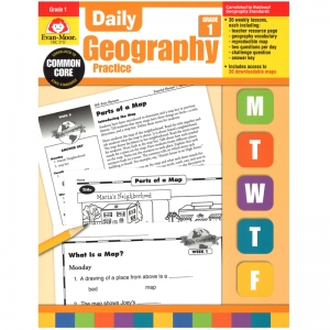 Daily Geography Practice Book, Grade 1