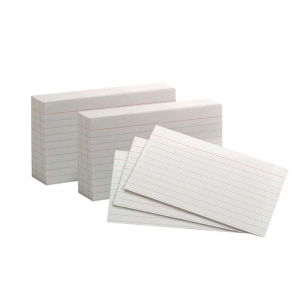 (2 PK) RULED INDEX CARDS 100EA 3X5 WHITE 10 PER PK