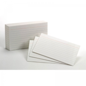 (2 PK) RULED INDEX CARDS 100EA 3X5