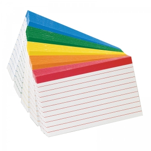 OXFORD COLOR-CODED INDEX CARDS 3X5 