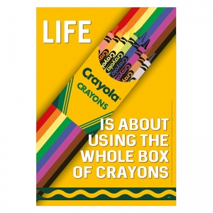 Use The Whole Box Of Crayons Poster Crayola 13 X 19in