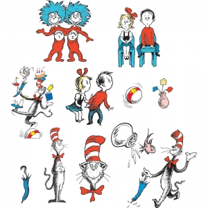 Cat In The Hat Characters 2 Sided Decorating Kit