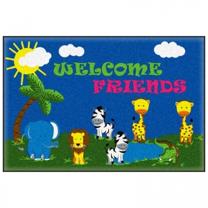 Welcome Friends Safari Mat