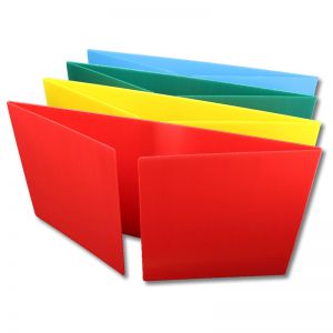 Premium Plastic Study Carrels, Assorted, 12" x 48", Pack of 24