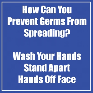 Prevent Germ Blue Wall Stickrs 5pk 