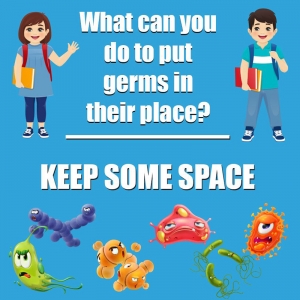 Keep Some Space Floor Stickers 5pk 