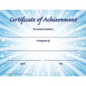 Certificate Of Achievement 