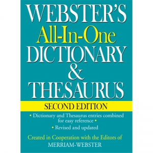 WEBSTERS ALL IN ONE DICTIONARY & THESAURUS SECOND EDITION