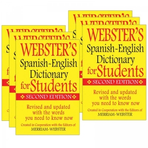 (6 EA) WEBSTERS SPANISH ENGLISH DICTIONARY FOR STUDENTS