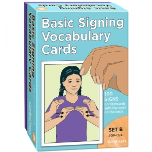 BASIC SIGNING VOCAB CARDS SET B 100/PK 4 X 6