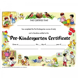 (6 Pk) Certificate Pre-k 30 Per Set