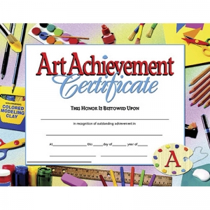 (6 PK) CERTIFICATES ART ACHIEVEMENT