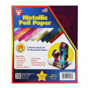 (6 PK) METALLIC PAPER 2 EA OF 10